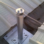 Installazione linee vita su tetto grecato (capannone) | Safety Service, Rosignano, Livorno